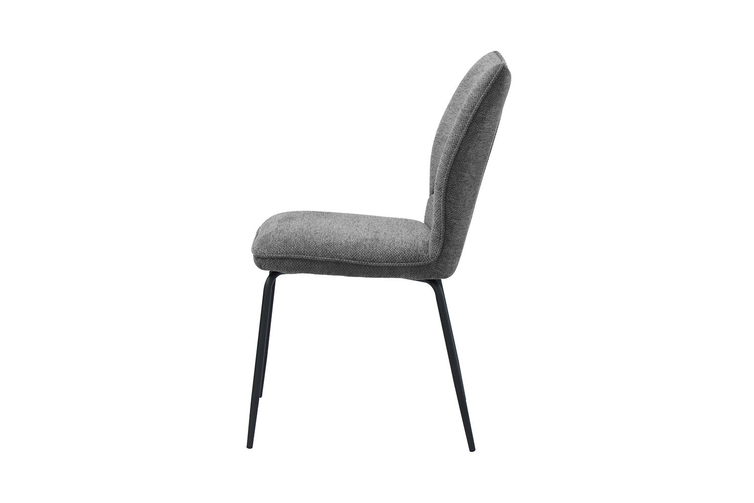 Rousseau - Stoel Lara Stof Grijs - 88x47x60 cm