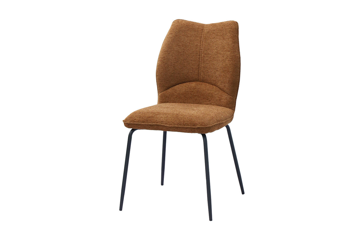 Rousseau - Chaise Lara Tissu Rouille - 88x47x60 cm