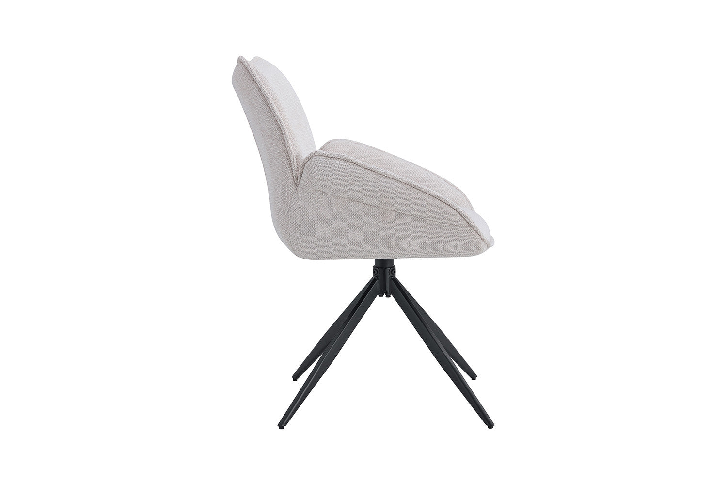 Rousseau - Stoel Mahi - Stof Beige - 90x59.5x66 cm