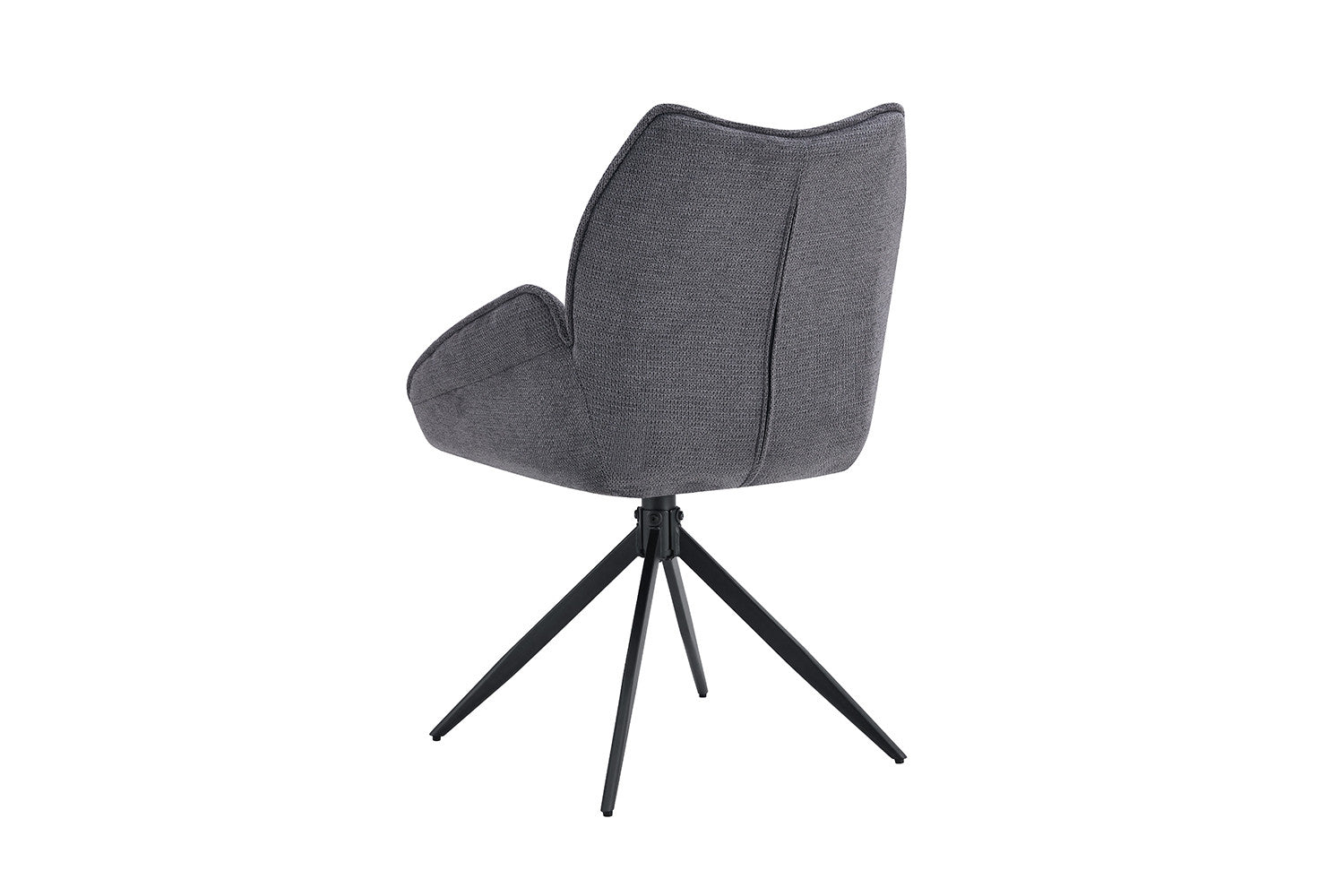 Rousseau - Stoel Mahi - Stof Donkergrijs - 90x59.5x66 cm