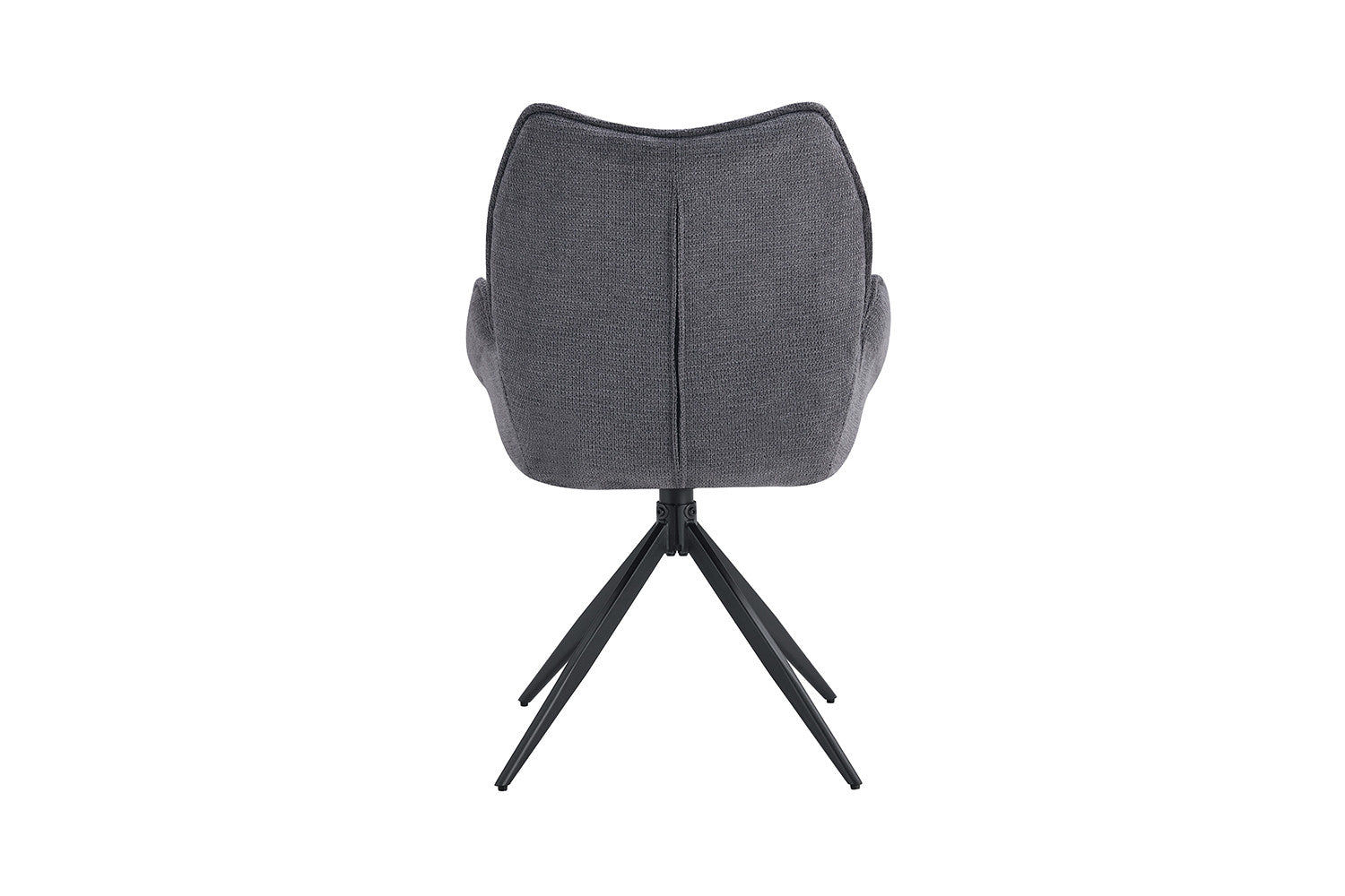 Rousseau - Stoel Mahi - Stof Donkergrijs - 90x59.5x66 cm
