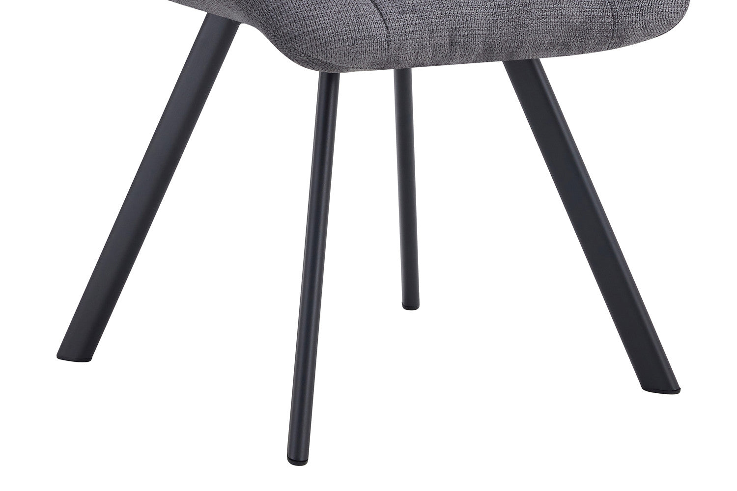 Rousseau - Stoel Lizzy Stof Donkergrijs - 88.5x52x61.5 cm