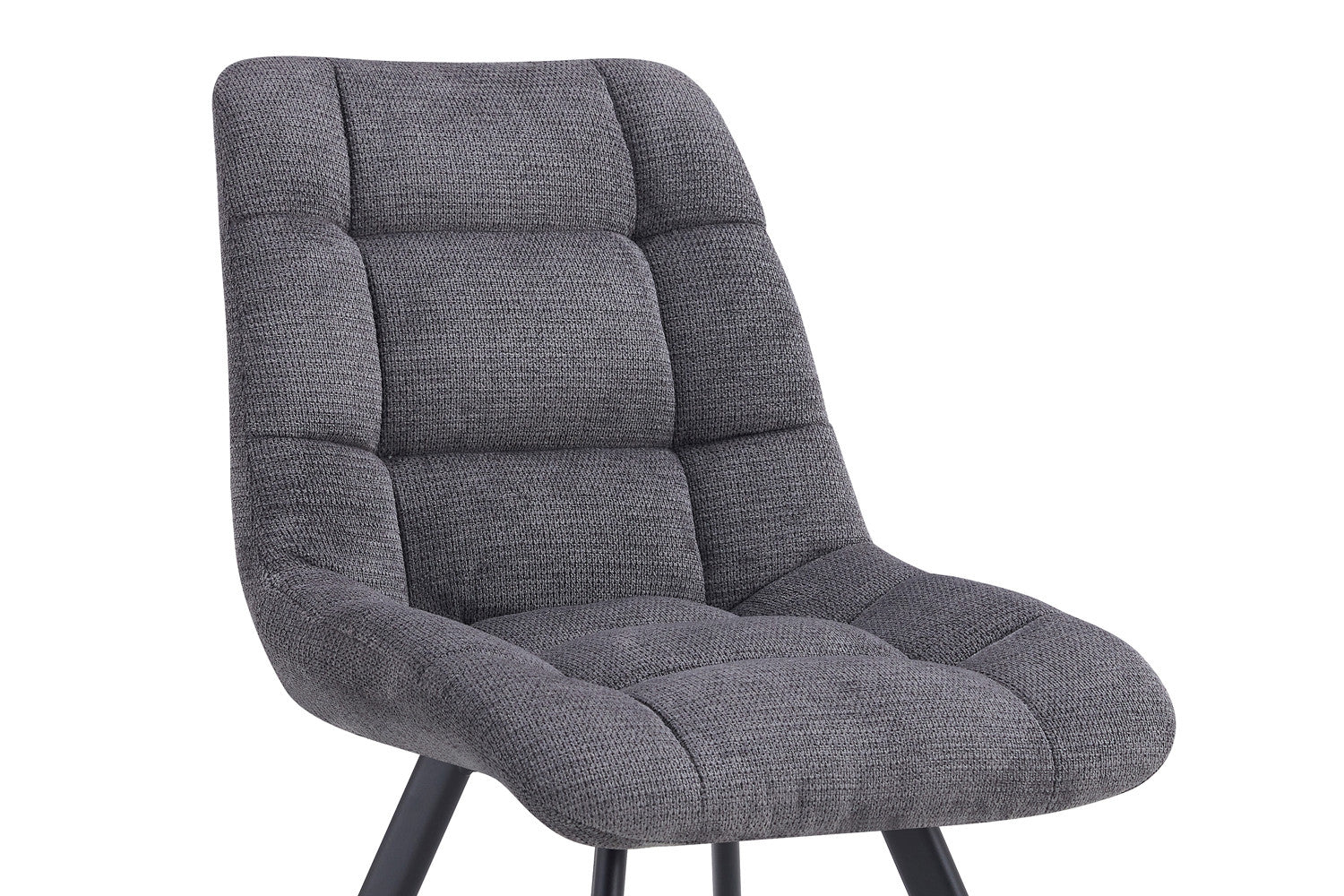 Rousseau - Stoel Lizzy Stof Donkergrijs - 88.5x52x61.5 cm