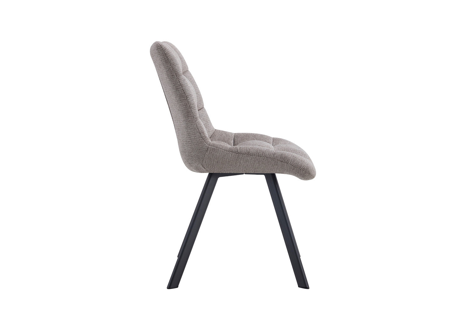 Rousseau - Stoel Lizzy Stof Lichtgrijs - 88.5x52x61.5 cm