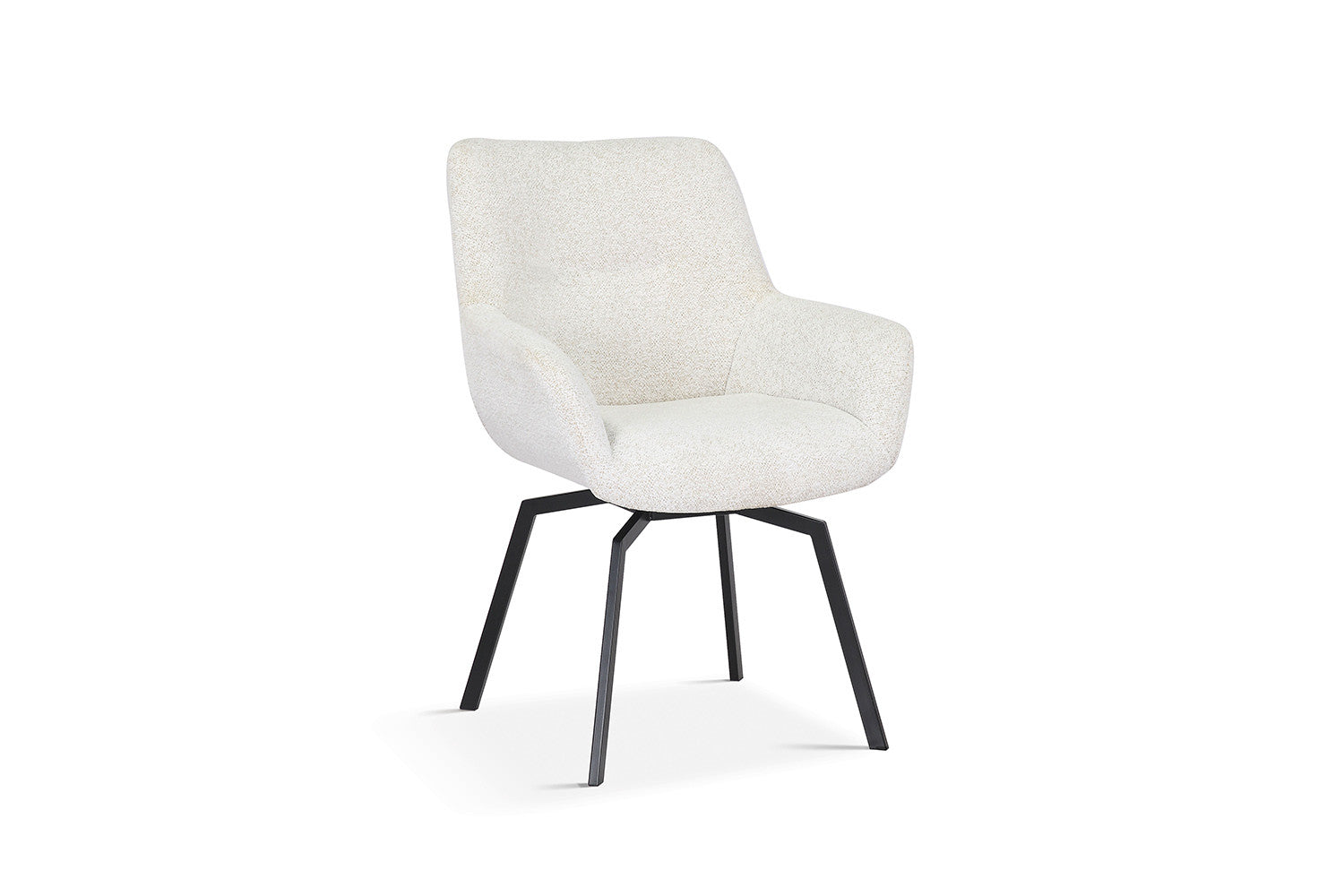 Rousseau - Stoel Modest - Stof Teddy Ecru - 84x63x63 cm