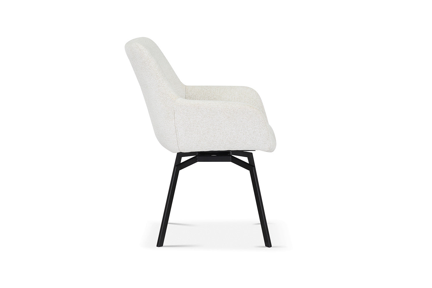 Rousseau - Stoel Modest - Stof Teddy Ecru - 84x63x63 cm