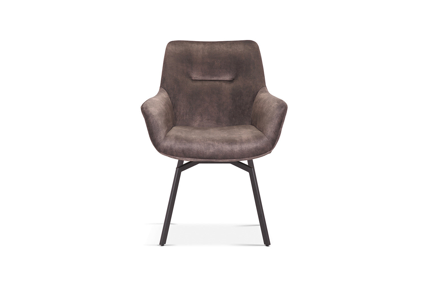 Rousseau - Stoel Modest - Fluweel Taupe - 84x63x63 cm