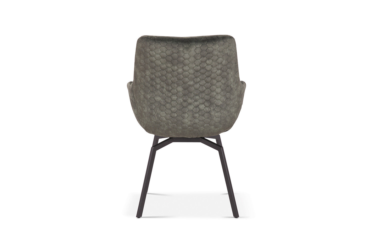 Rousseau - Stoel Modest - Fluweel Groen - 84x63x63 cm