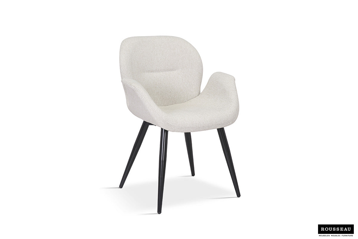 Rousseau - Stoel Maxim Stof Beige - 85x64x60 cm