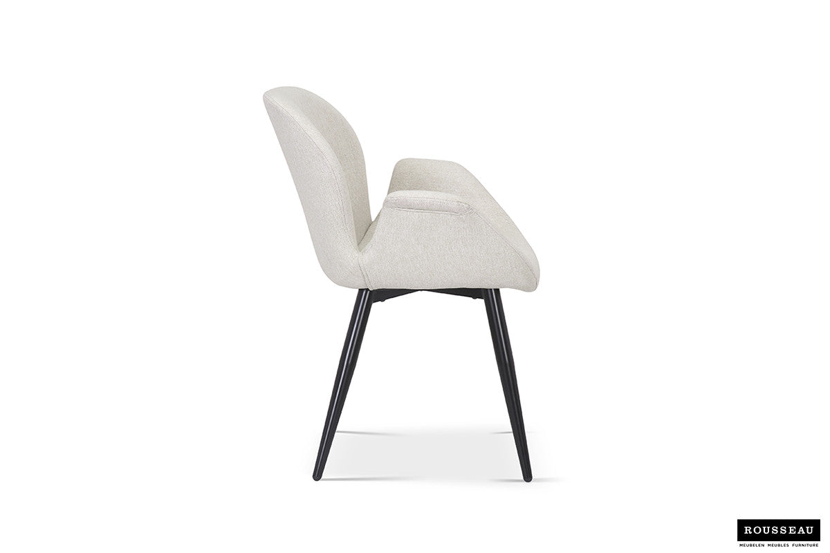 Rousseau - Stoel Maxim Stof Beige - 85x64x60 cm
