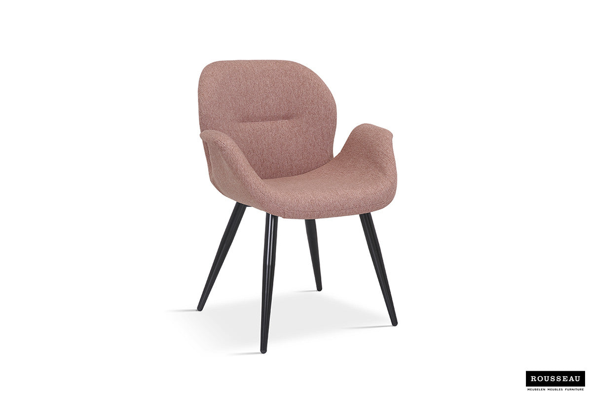 Rousseau - Stoel Maxim Stof Roze - 85x64x60 cm