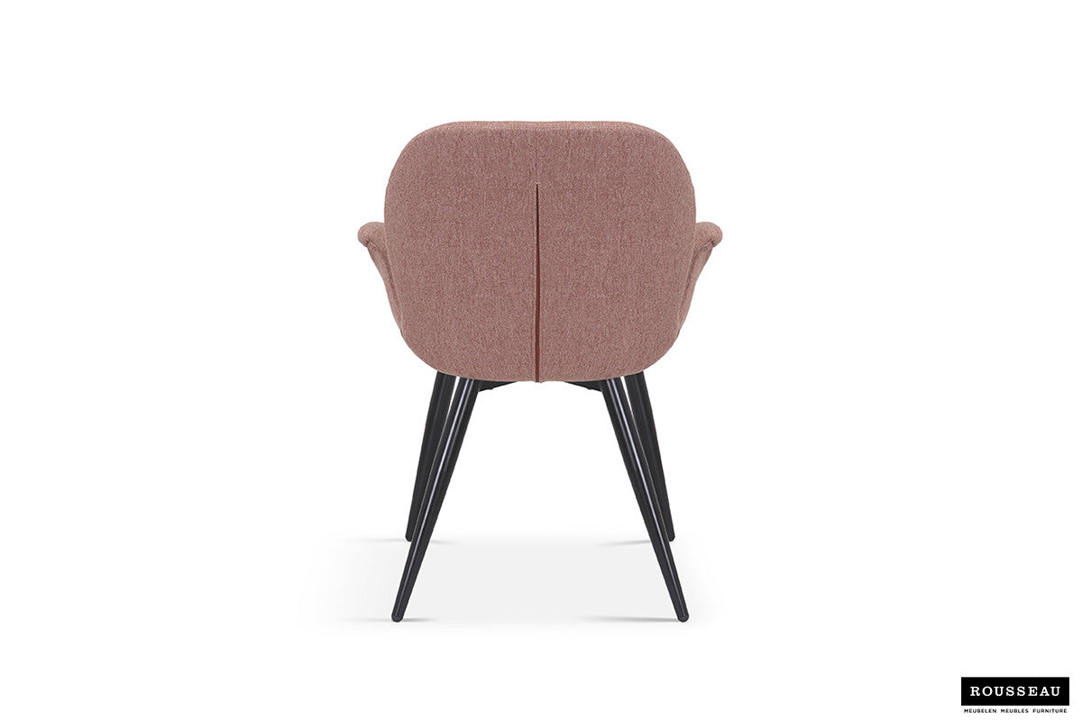 Rousseau - Stoel Maxim Stof Roze - 85x64x60 cm
