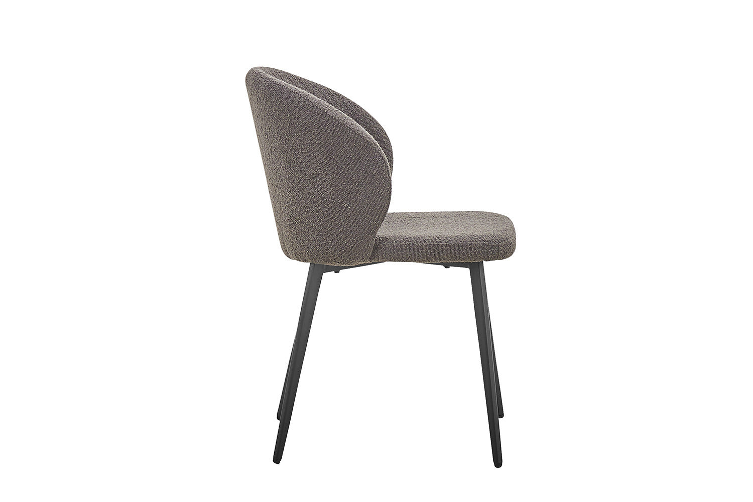 Rousseau - Stoel Toledo Boucle - Grijs - 80x51x55 cm