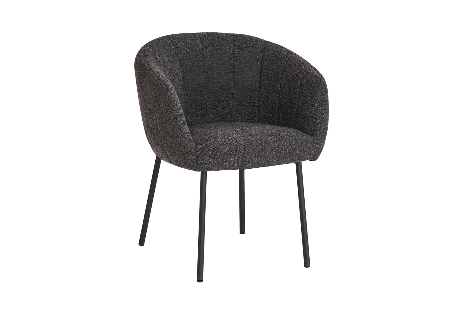 Rousseau - Stoel Sevilla Boucle - Grijs - 79x57x62 cm