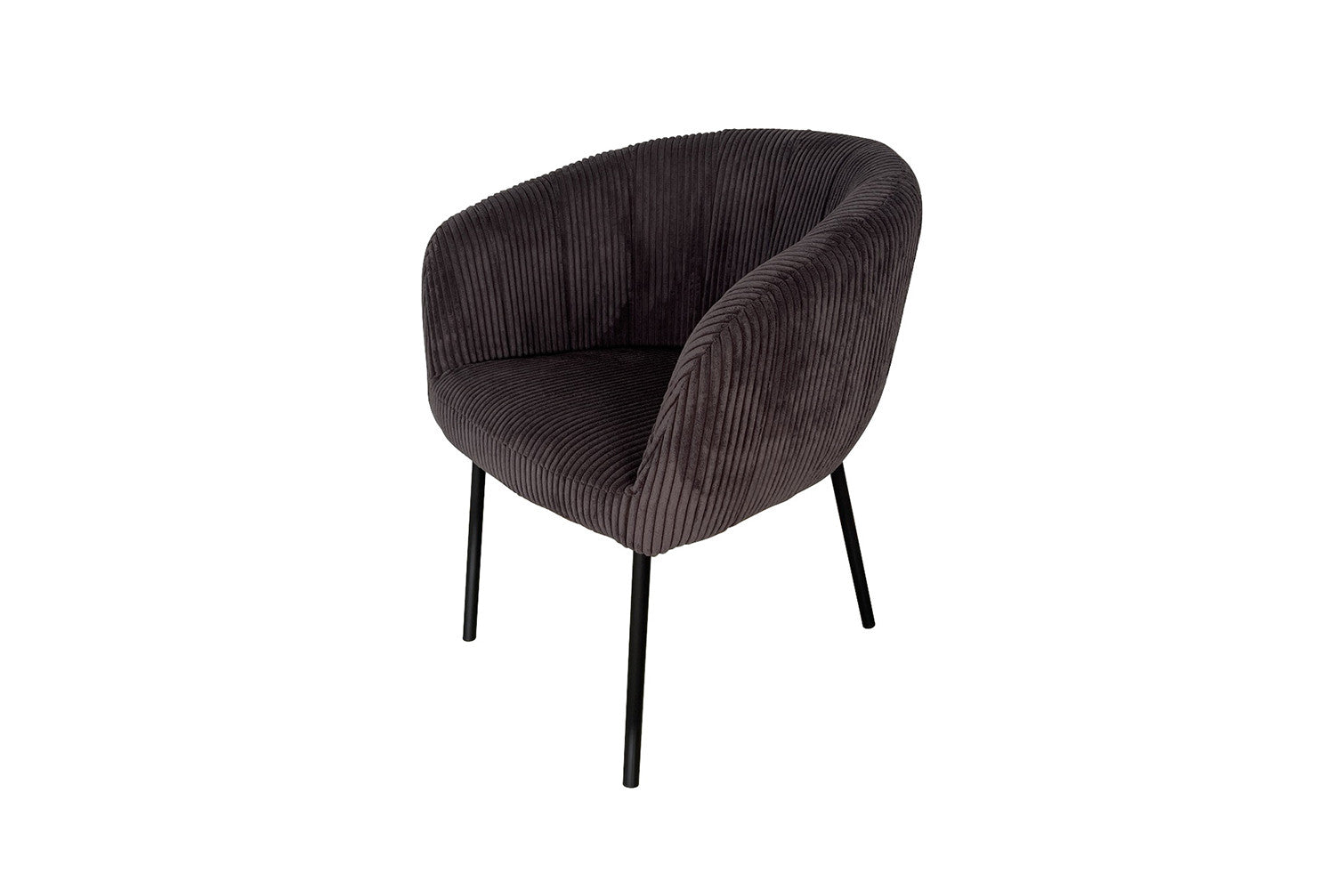 Rousseau - Stoel Sevilla Corduroy Grijs - 79x57x62 cm