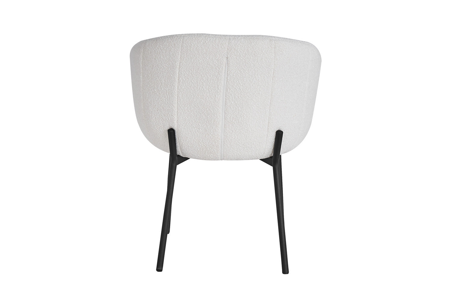 Rousseau - Chaise Sevilla Boucle - Blanc - 79x57x62 cm