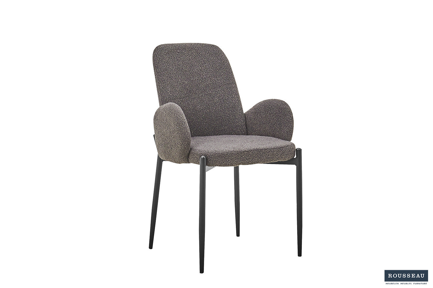 Rousseau - Stoel Bilbao Boucle - Grijs - 88x60x57 cm