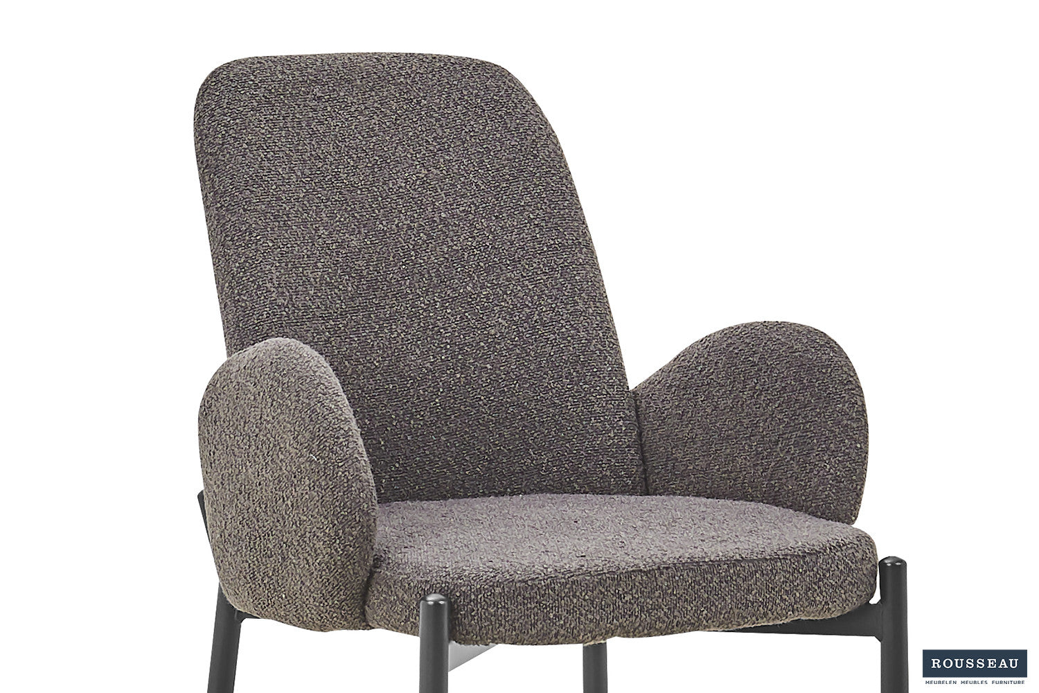 Rousseau - Stoel Bilbao Boucle - Grijs - 88x60x57 cm