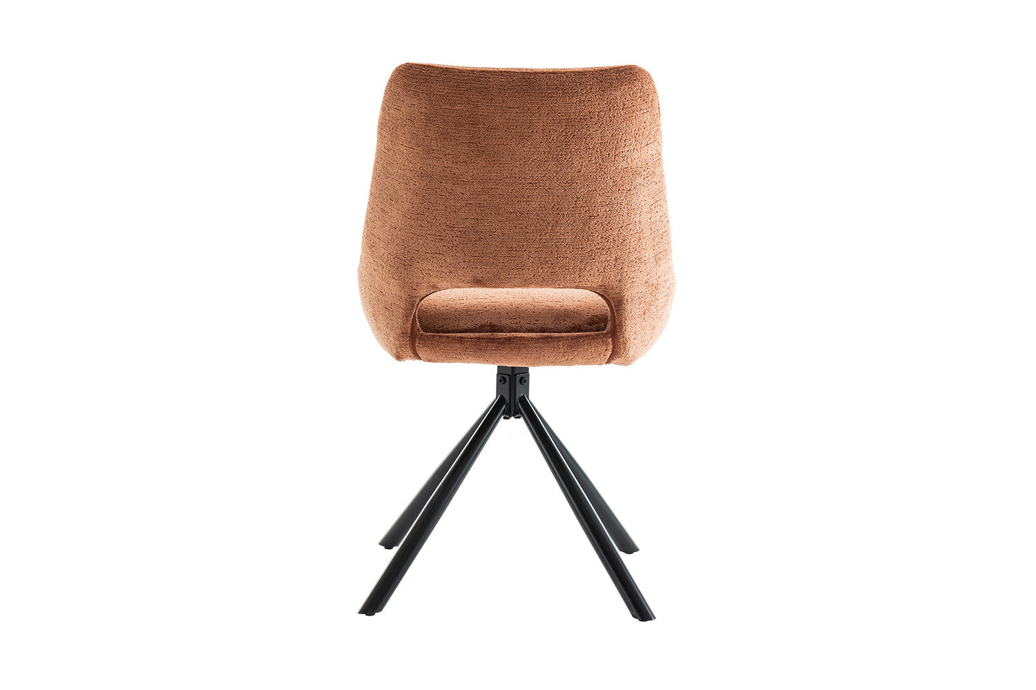 Rousseau - Chaise Dante Tissu Rouille - 85,5x51x60 cm