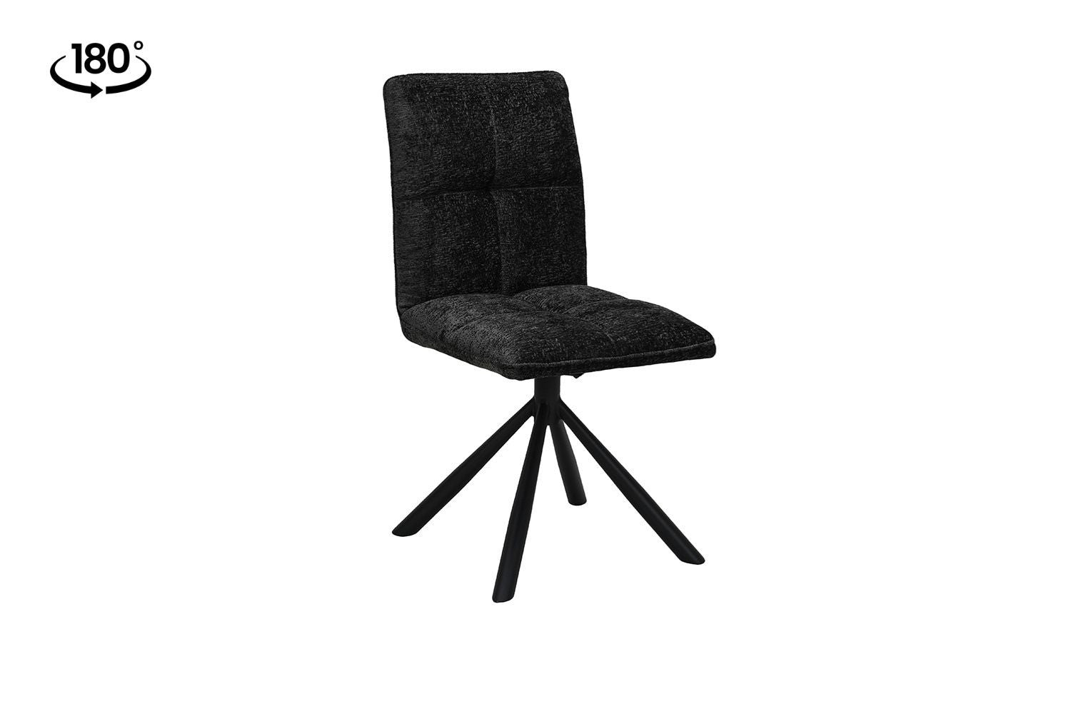 Rousseau - Stoel Jack - Stof Donkergrijs - 91x45x59 cm