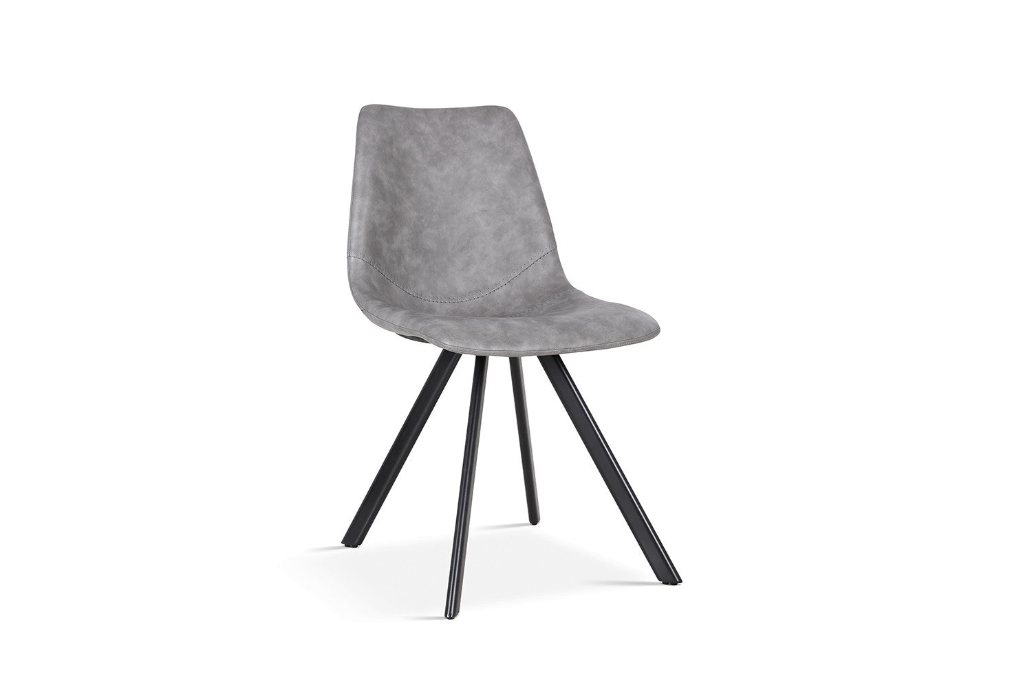 Rousseau - Stoel Emma PU Donkergrijs - 83x46x60  cm