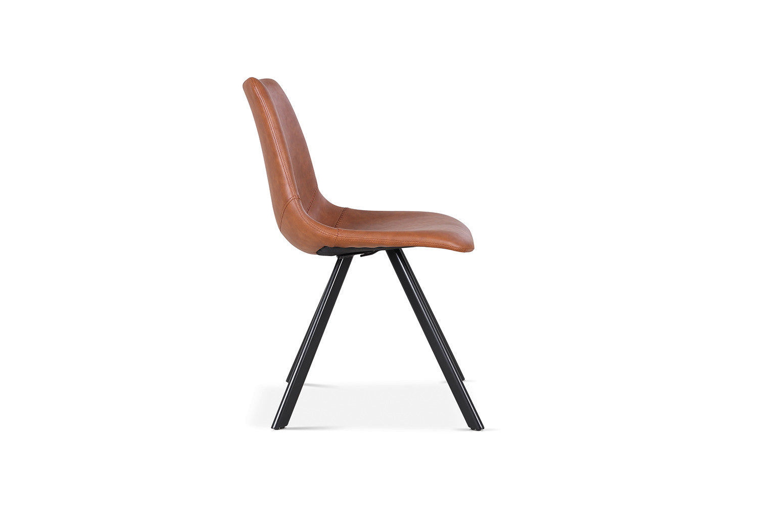 Rousseau - Stoel Emma PU Cognac - 83x46x60  cm