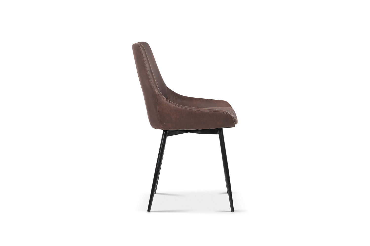 Rousseau - Stoel Mirano Micro fiber PU Bruin - 86x49x61 cm