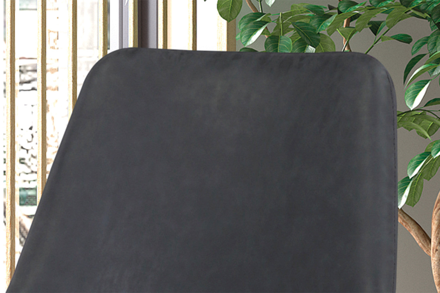 Rousseau - Chaise Mirano PU Gris Foncé - 86x49x61 cm