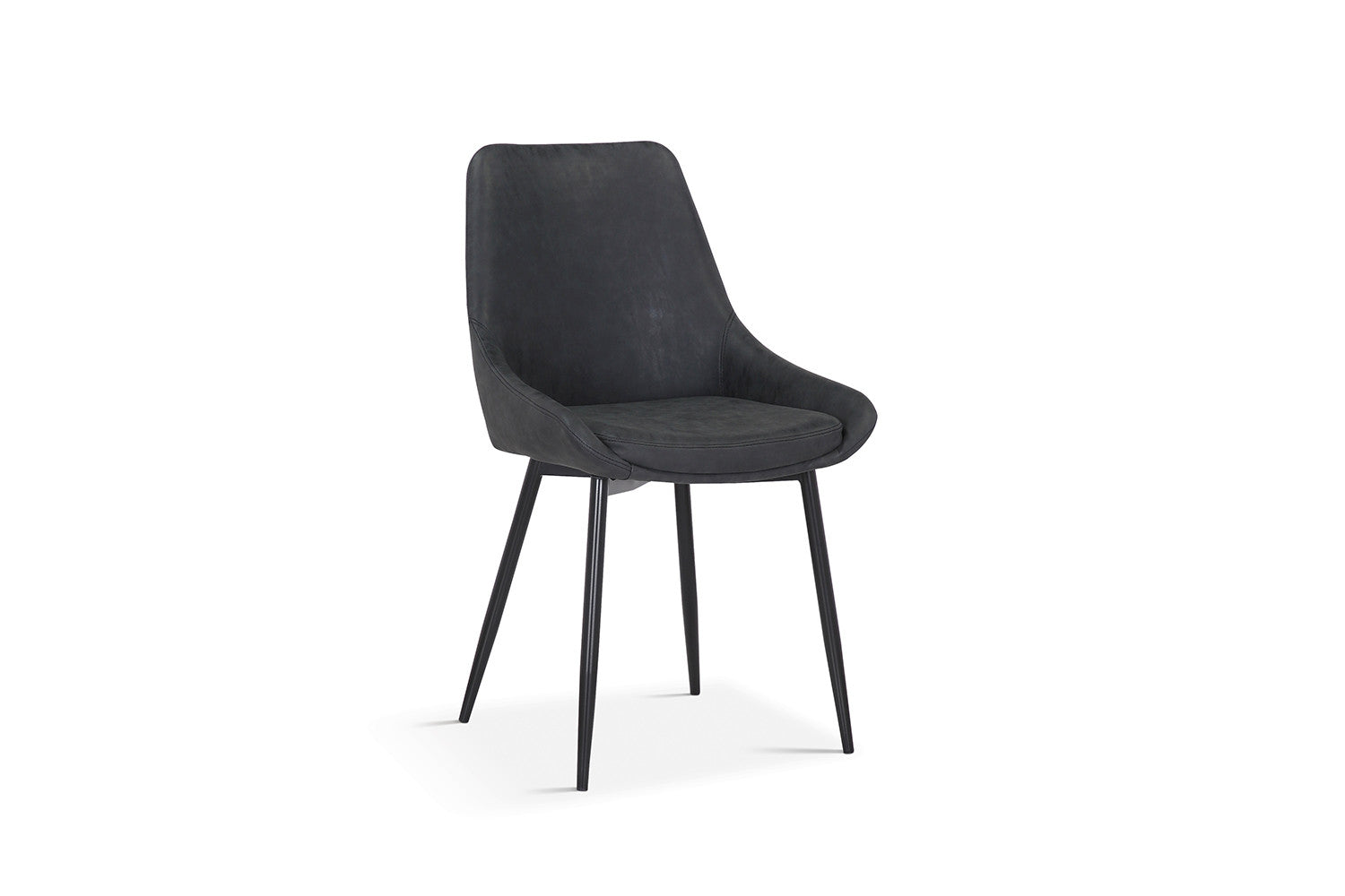 Rousseau - Stoel Mirano PU Donkergrijs - 86x49x61 cm