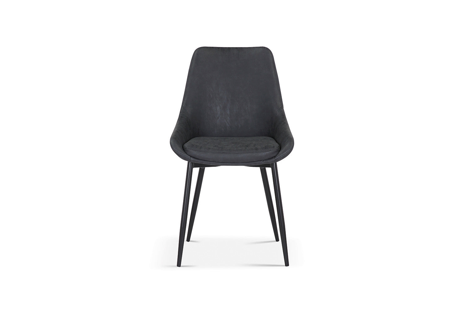 Rousseau - Stoel Mirano PU Donkergrijs - 86x49x61 cm