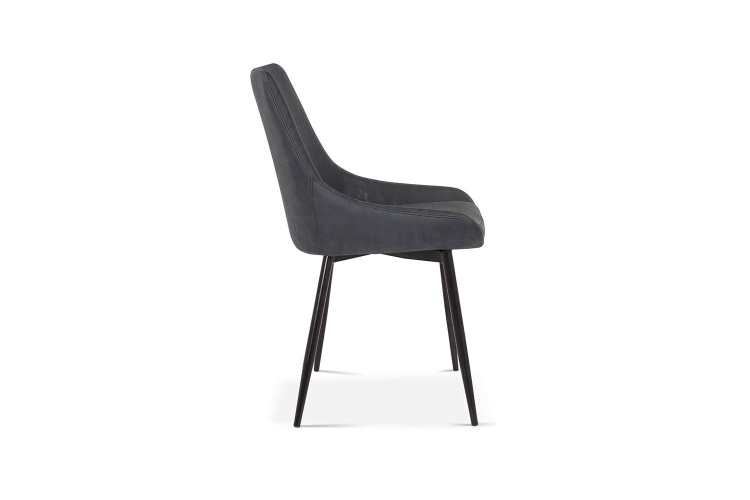 Rousseau - Stoel Mirano PU Donkergrijs - 86x49x61 cm