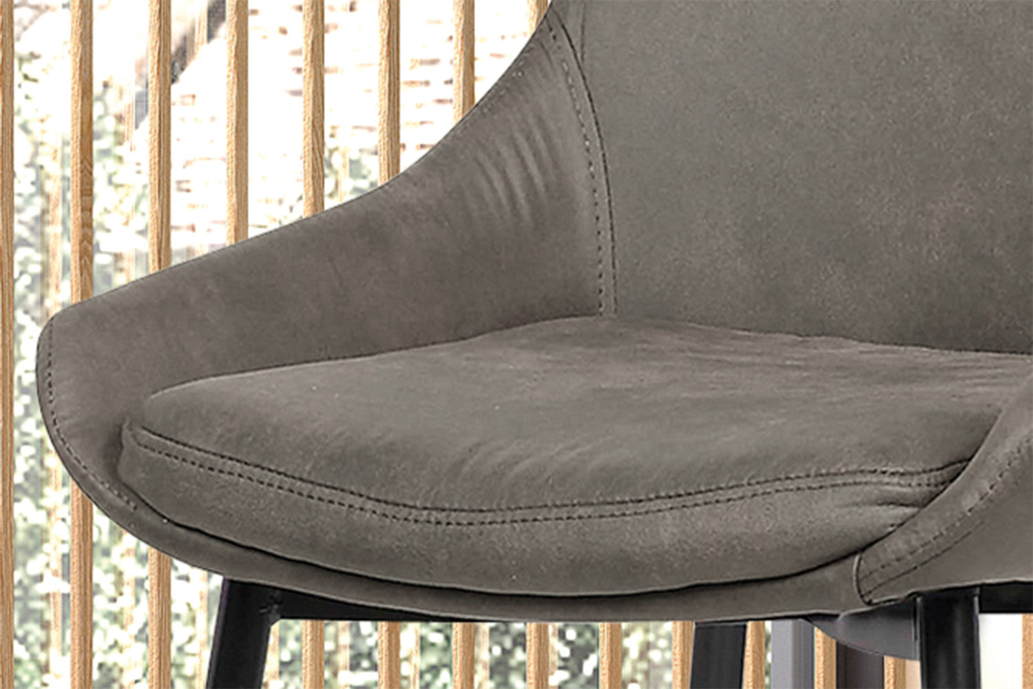 Rousseau - Stoel Mirano Micro fiber PU Grijs - 86x49x61 cm