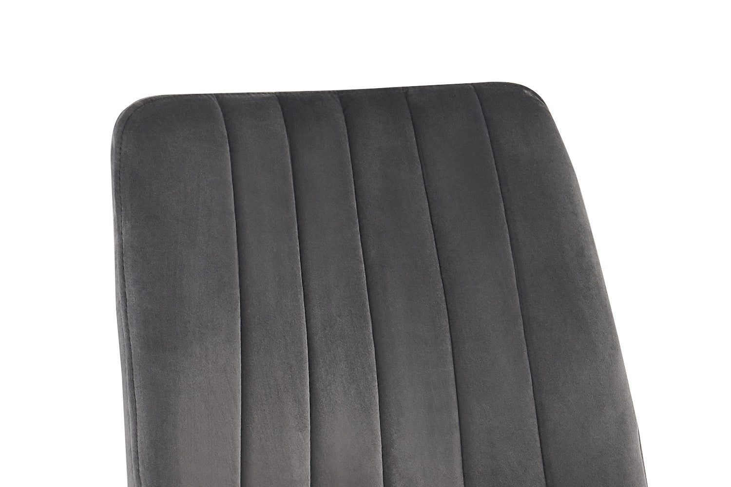 Rousseau - Stoel Willis Fluweel Grijs - 86x45x55 cm