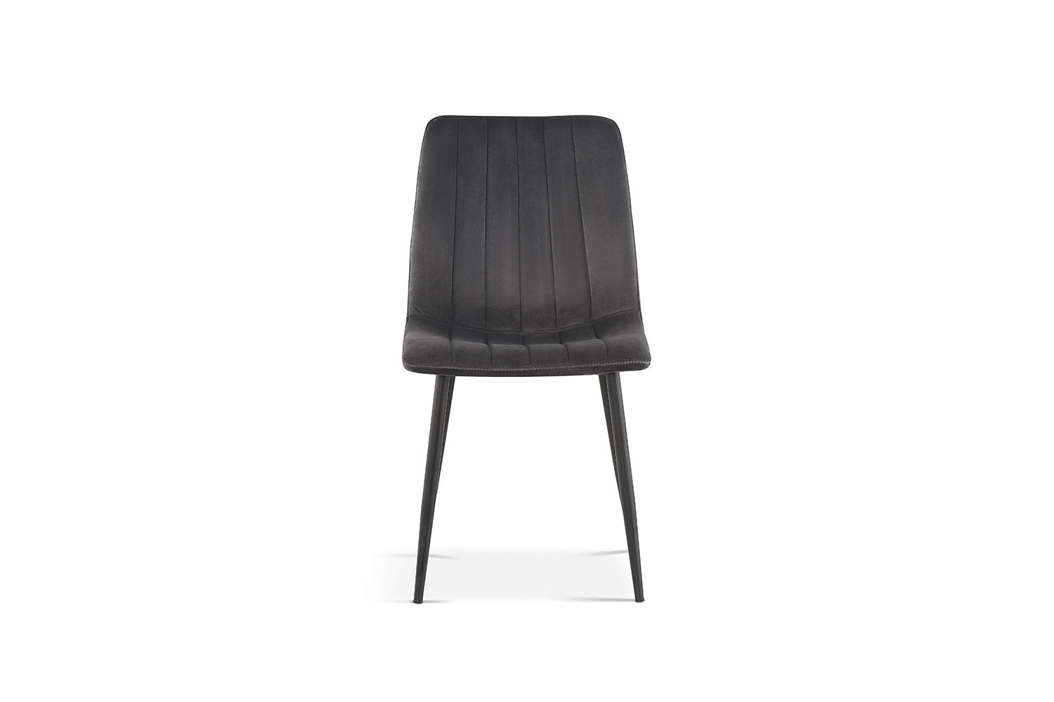 Rousseau - Stoel Willis Fluweel Grijs - 86x45x55 cm