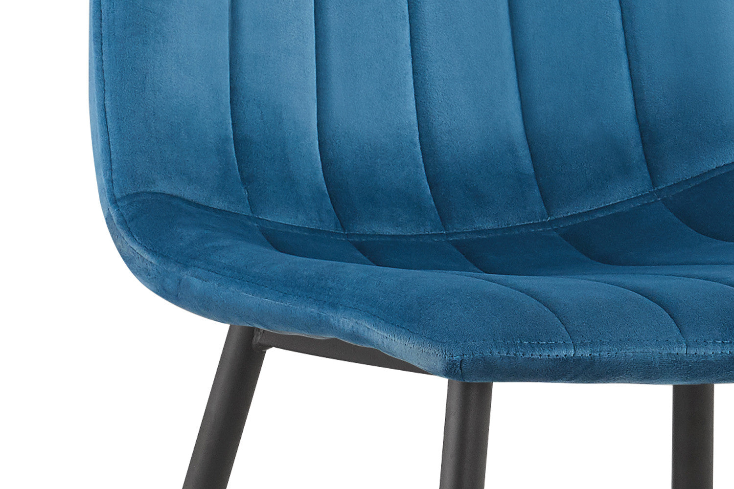 Rousseau - Chaise Willis Velours Bleu - 86x45x55 cm