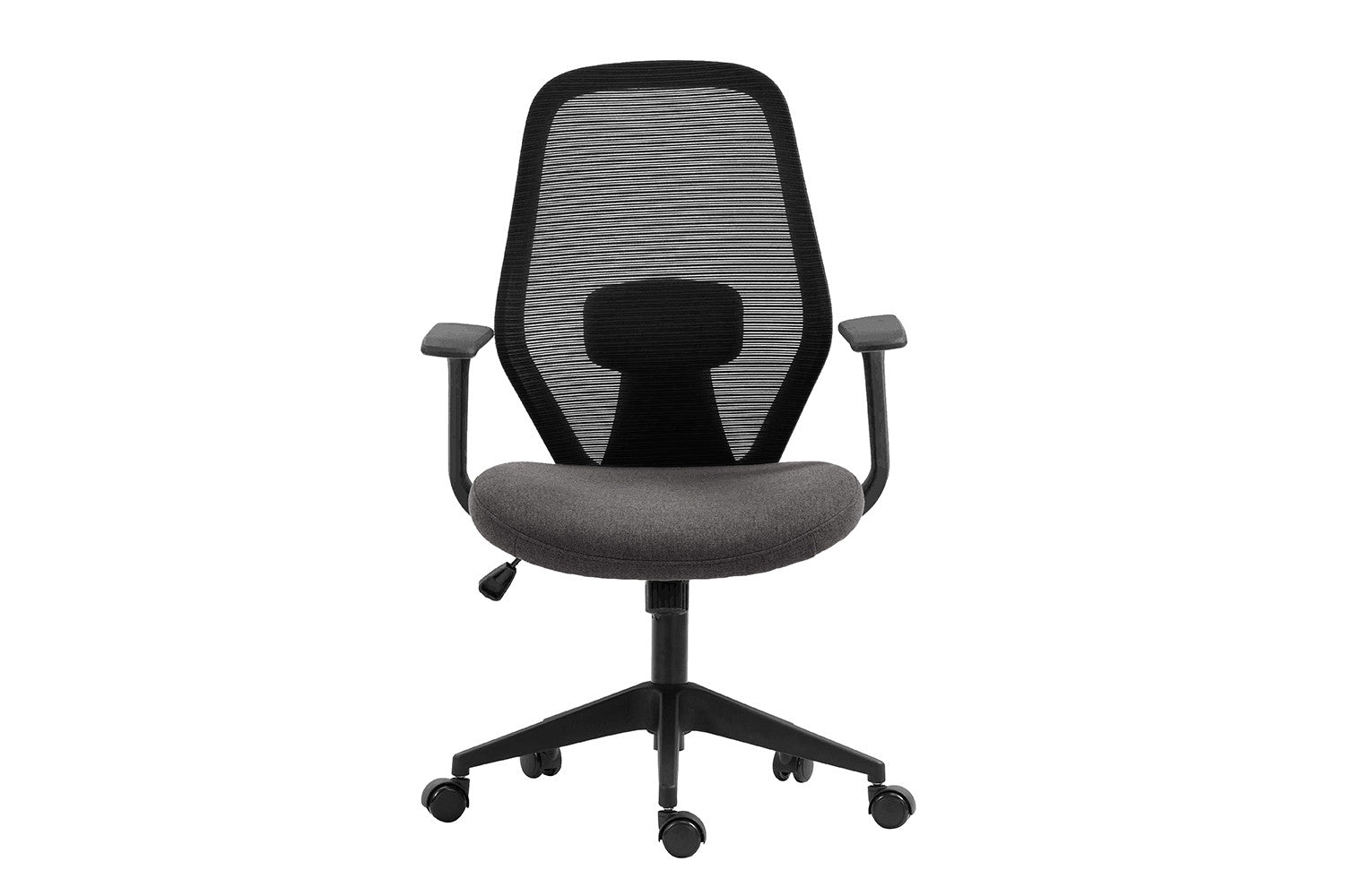 Rousseau - Bureaustoel Claude Mesh Zwart/Grijs - 97x60x58.5 cm