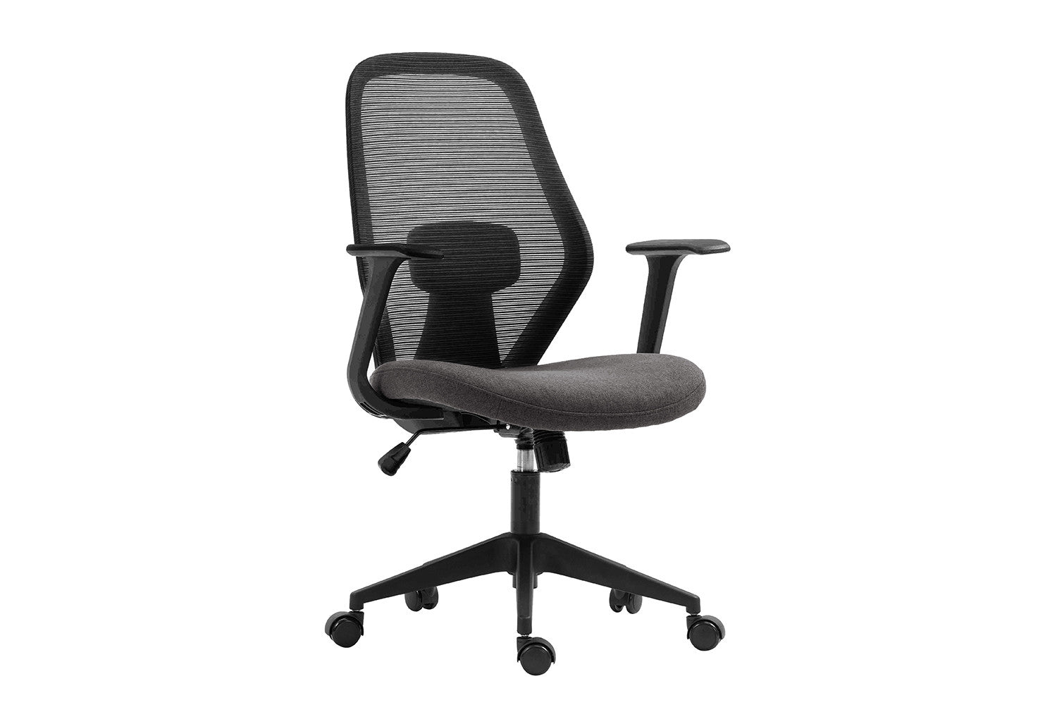 Rousseau - Bureaustoel Claude Mesh Zwart/Grijs - 97x60x58.5 cm