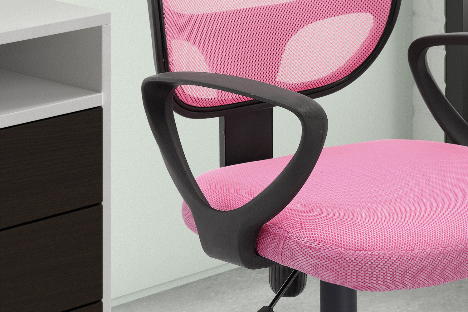 Rousseau - Bureaustoel Hippa Mesh Roze - 86x58x53 cm
