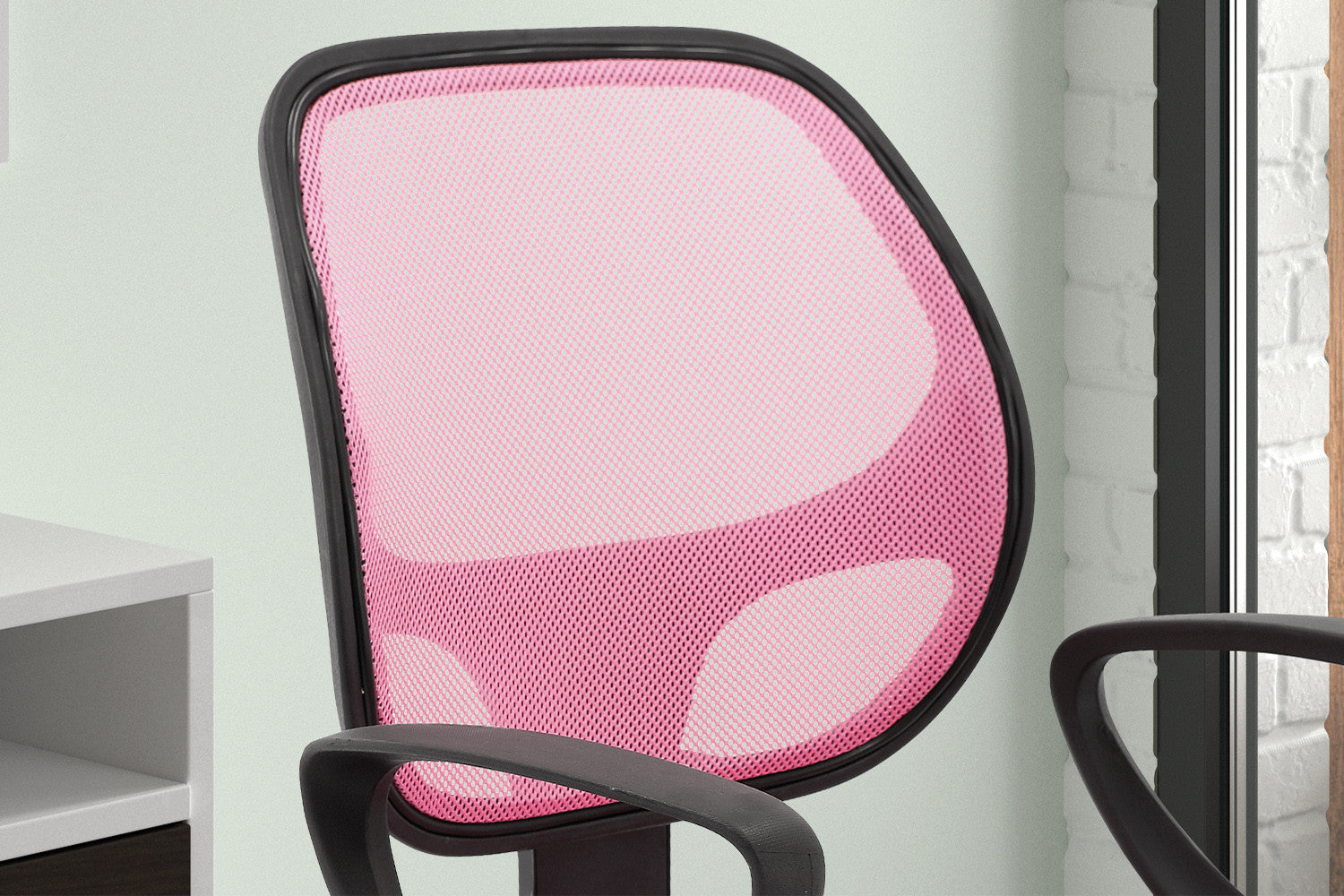 Rousseau - Bureaustoel Hippa Mesh Roze - 86x58x53 cm