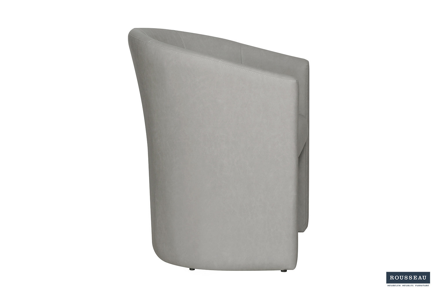 Rousseau - Kuipzeteltje Charlie Vintage PU Lichtgrijs - 81x64x62 cm