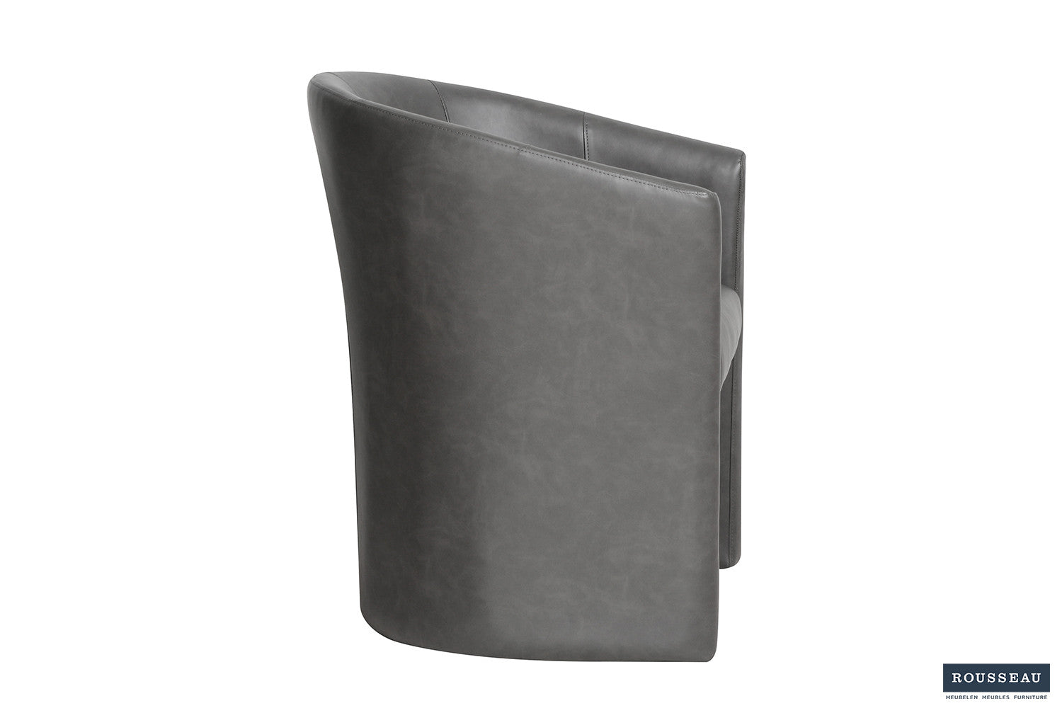 Rousseau - Kuipzeteltje Charlie Vintage PU Donkergrijs - 81x64x62 cm