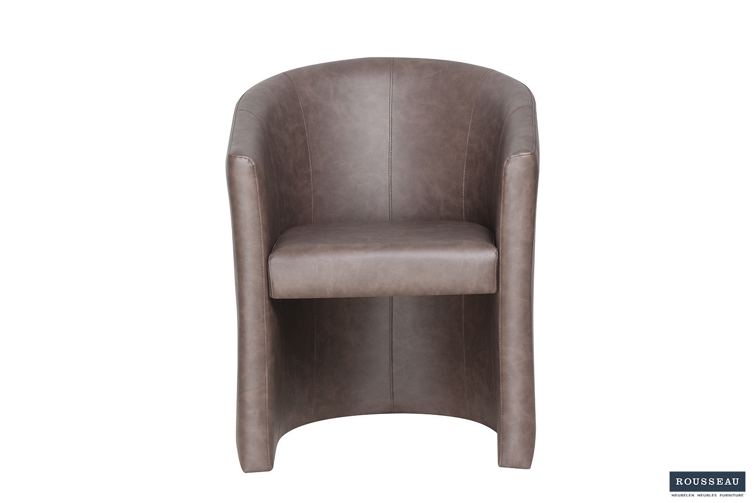 Rousseau - Kuipzeteltje Charlie Vintage PU Donkerbruin - 81x64x62 cm