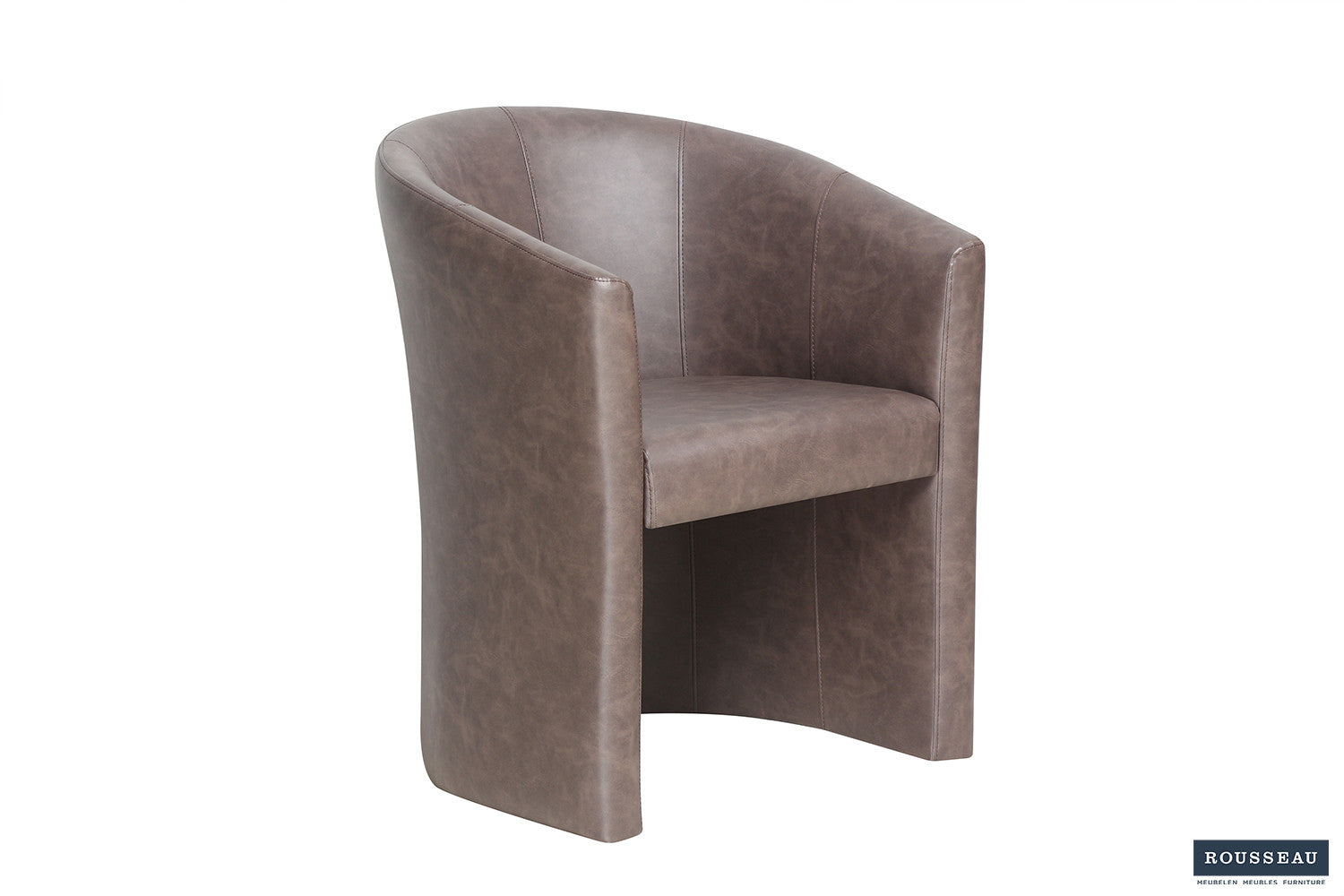 Rousseau - Kuipzeteltje Charlie Vintage PU Donkerbruin - 81x64x62 cm