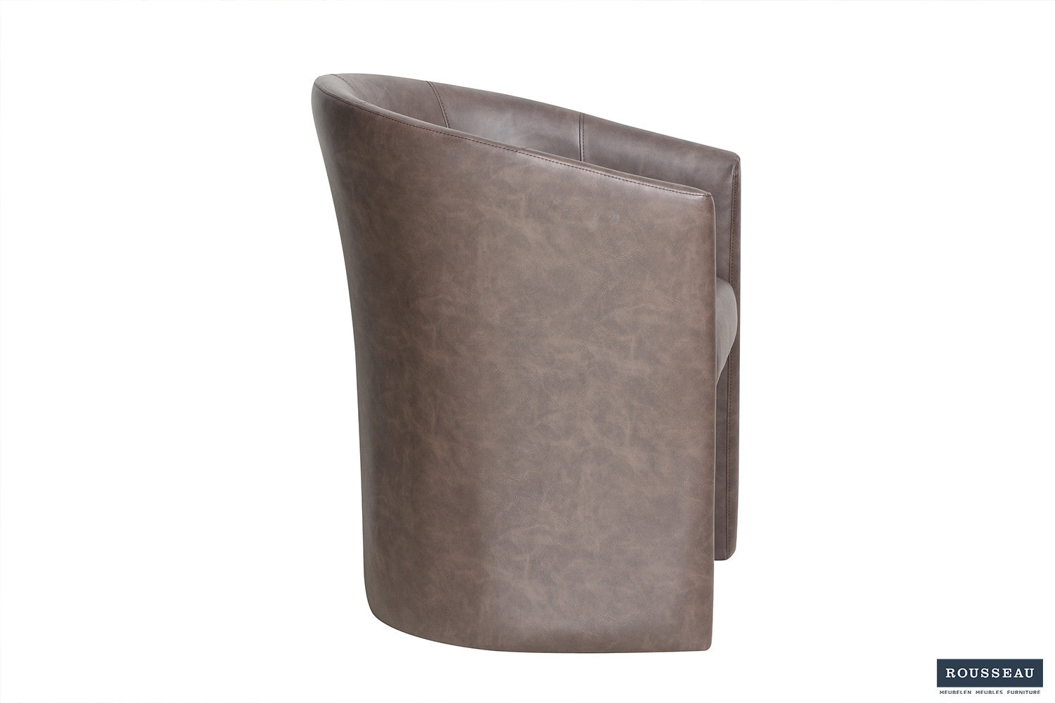 Rousseau - Kuipzeteltje Charlie Vintage PU Donkerbruin - 81x64x62 cm