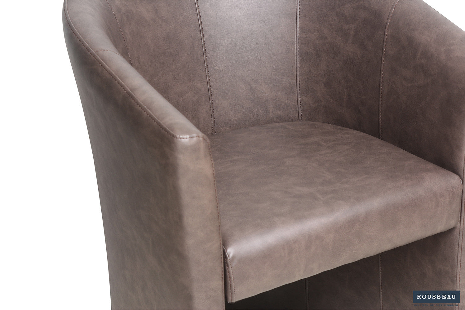 Rousseau - Kuipzeteltje Charlie Vintage PU Donkerbruin - 81x64x62 cm