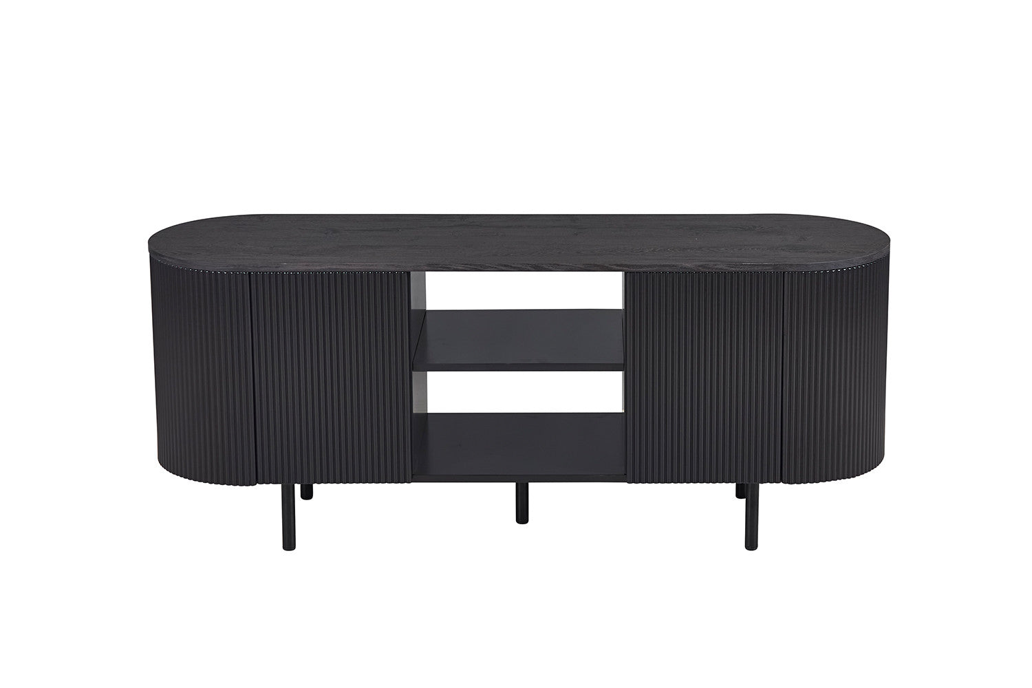 Rousseau - TV meubel Lagos 140 cm Decor Donkerbruin - 57.5x140x40 cm