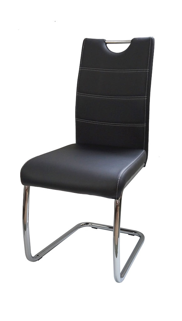 TYC - Eetkamerstoel  - S20 PU Zwart - 42x96x46cm