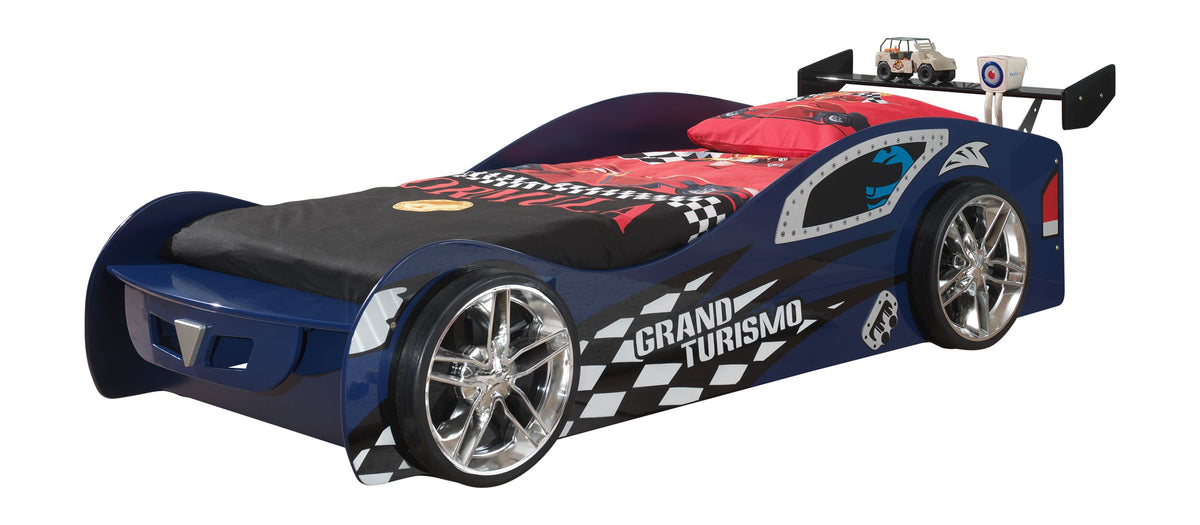 Vipack - Autobed GRAND TURISMO - Blauw - 90x200 cm