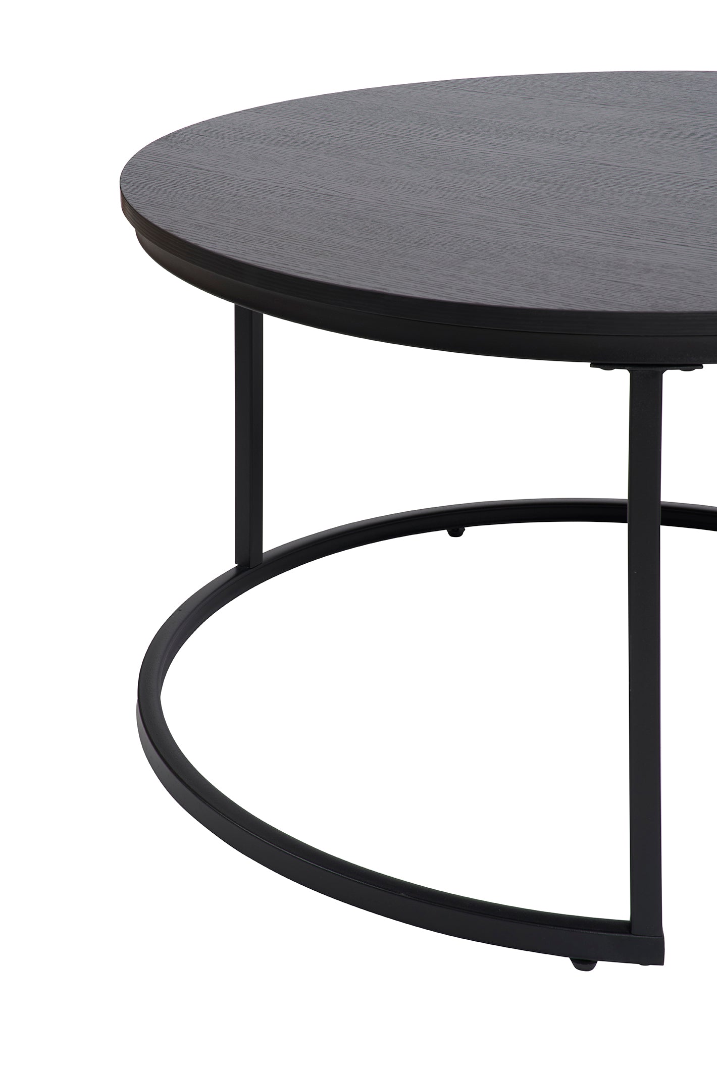GBO - Bijzettafel Joy - Nero - 80 x H 45/50 x H 38 cm