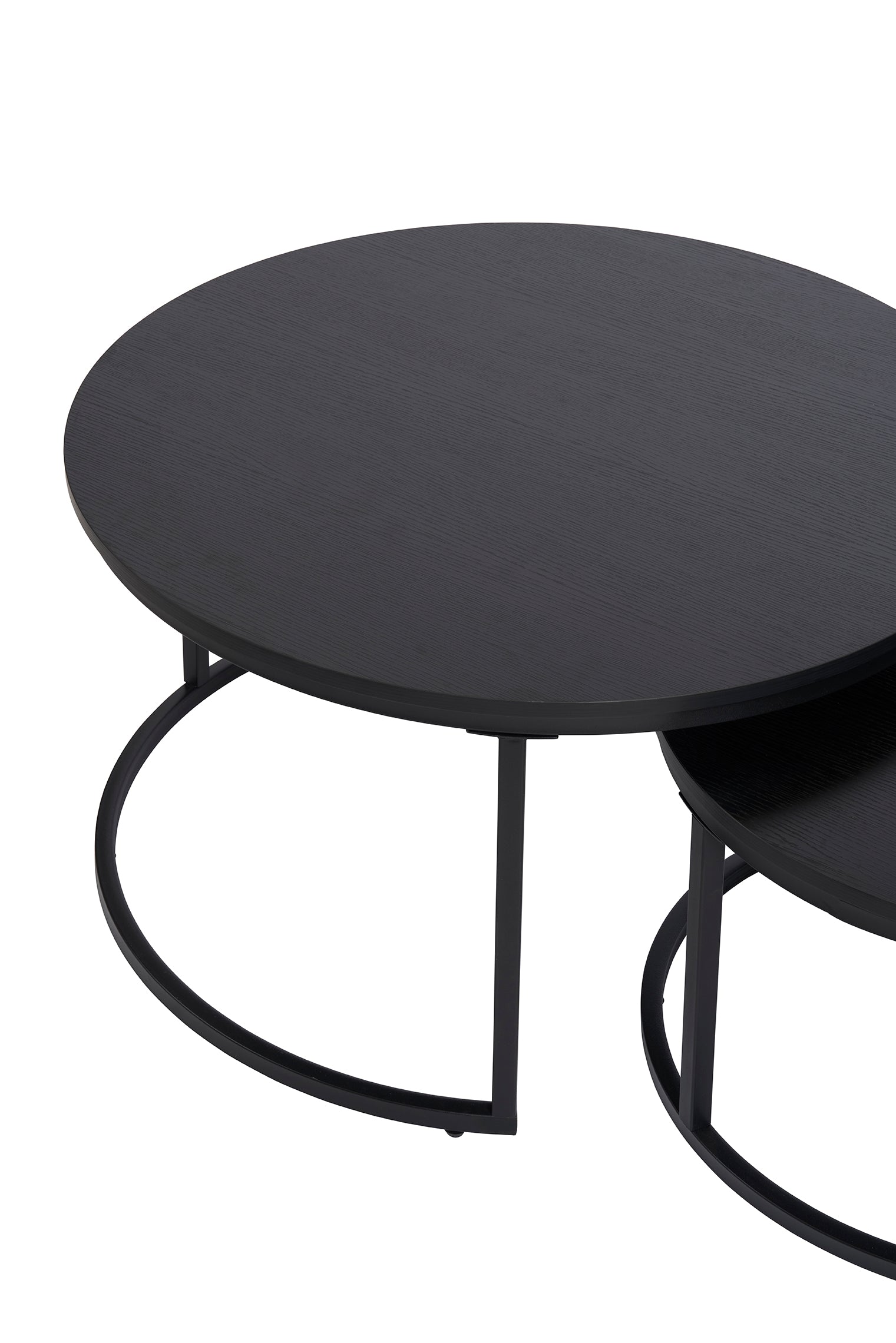 GBO - Bijzettafel Joy - Nero - 80 x H 45/50 x H 38 cm